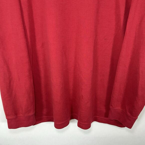 LL Bean Long Sleeve Mock Neck T Shirt Mens Size Large Cotton Spandex Stretch - Picture 3 of 11